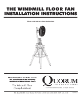 Quorum Windmill Floor Fan Operating instructions