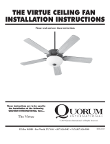 Quorum Virtue 2-Light Unipack Operating instructions