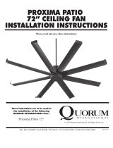 Quorum Proxima 72" Operating instructions