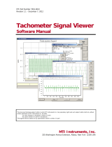 MTI Instruments  TSC-4800A Tachometer Signal Viewer Owner's manual