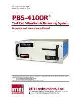 MTI Instruments  PBS-4100R+ Operation and Maintenance Manual