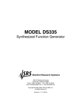 SRS DS335 Owner's manual