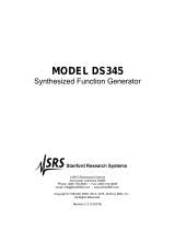SRS DS345 Owner's manual