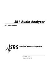 SRS SR1  User manual