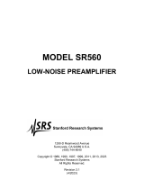 SRS SR560 Owner's manual