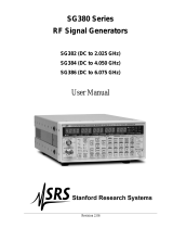 SRS SG380 Owner's manual