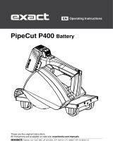 eXact PipeCut P400 Battery User manual