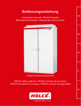 Holex safety cabinet Operating instructions