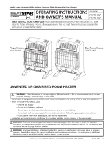 Enerco Gas Heater HSVFB10LPT User manual