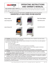 HeatStar HSSVFRD30NGBT Owner's manual
