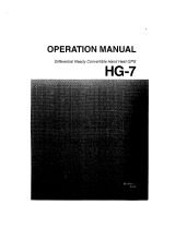 Si-tex HG7 User manual