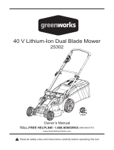 Greenworks 25302 Owner's manual