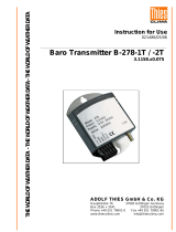 Biral Thies Pressure Sensor 3.1158.x0.075 Owner's manual
