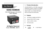 Altimium EDID-HDMI4K User manual