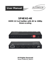 Altimium SP4EH2-4K User manual