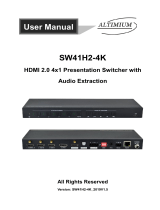 Altimium SW41H2-4K User manual