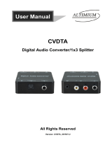 Altimium CVDTA User manual