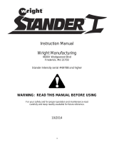 WRIGHT STANDER-I-WSTN User manual