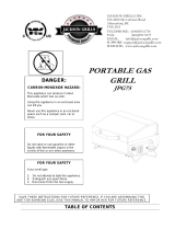 Jackson Grills 2012 Portable JPG-75 Owner's manual