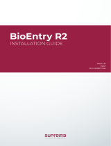 suprema BioEntry R2 Installation guide