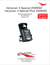 JB-Lighting Varyscan 3 Special 250 MSD User manual