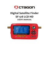 Octagon SAT-FINDER Messgerät SF518 LCD HD & UHD 4K USB 2.0 Spektrum User manual
