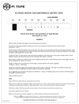Pi TapeI.C. METRIC for Tape Sizes 100mm and Over