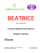 Glensound Beatrice B4 D4 R4 Owner's manual