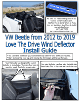 Love The Drive Volkswagen Beetle Convertible Wind Deflector 2012 to 2020 Installation guide