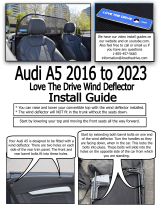 Love The Drive Audi A5 convertible wind deflector fits 2018 to 2023 Installation guide