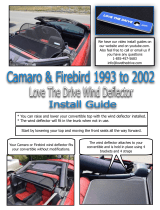Love The Drive Camaro & Firebird wind deflector from 1993 to 2002 Installation guide