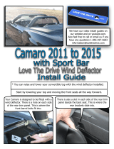 Love The DriveCamaro convertible wind deflector compatible