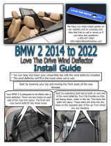 Love The Drive BMW 2 convertible wind deflector 218i, 225i, 228i, 230i, M235, M240 from 2014 to 2021 Installation guide