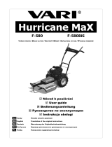 VARI F-580/F-580BiS Hurricane MaX Operating instructions