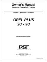 RSF Fireplaces Opel 2 Plus Owner's manual