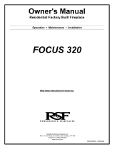 RSF Fireplaces FOCUS 320 Owner's manual