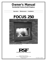 RSF Woodburning Fireplaces FOCUS 250 Owner's manual