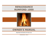 Renaissance Fireplaces RUMFORD 1000 Owner's manual