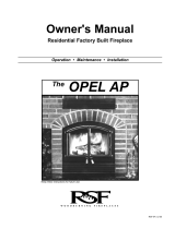 RSF Woodburning Fireplaces Opel AP Owner's manual