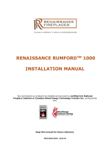Renaissance Fireplaces RUMFORD 1000 Owner's manual
