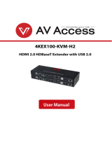 AV Access 4KEX100-KVM-H2 User manual