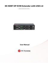 AV Access 4KEX100-DP-KVM User manual