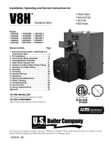U.S. Boiler Company V8H Installation, Operating And Service Instructions