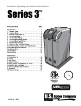 U.S. Boiler Company SERIES 3 Installation, Operating And Service Instructions