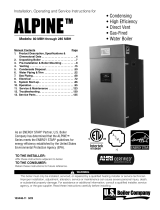 U.S. Boiler Company Alpine Installation, Operating And Service Instructions