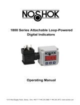 NOSHOK 1800 Series Attachable Loop-Powered Digital Indicator Owner's manual