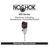 NOSHOK 850 Series Electronic Temperature Switch User manual