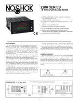NOSHOK 2200 Series 1/8 Din Analog Panel Meter Owner's manual