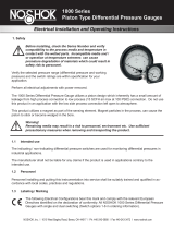 NOSHOK 1000 Series Differential Pressure Gauge Operating instructions