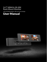DELVCAM 3RU Dual 4K 7” Rack Mount 3G-SDI Monitor  User manual